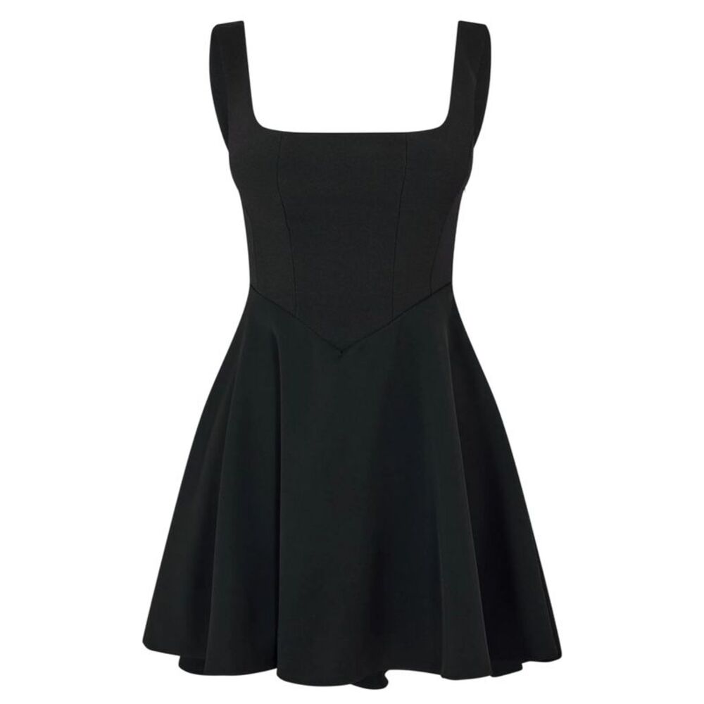 Odd Muse Womens/Ladies Square Neck Mini Dress / Black